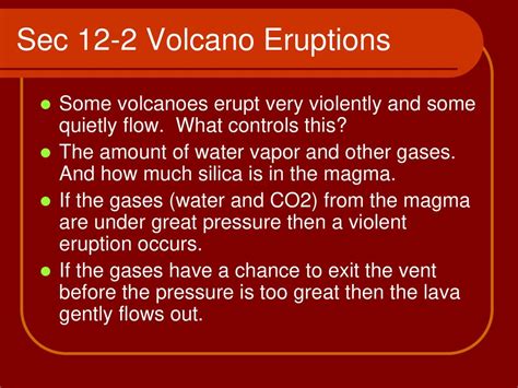 Chapter 12 Volcanoes Ppt Download