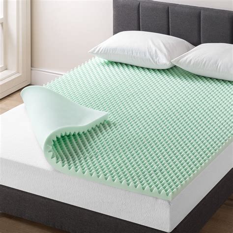 Mellow Egg Crate Memory Foam Mattress Topper With Aloe Vera Infusion