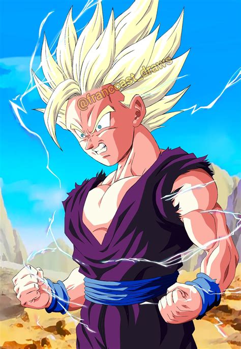 Gohan Ssj Fan Art Dragon Ball Art Dragon Ball Z Dragon Ball