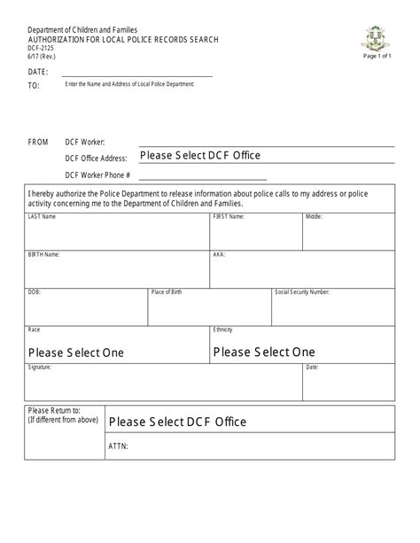 Form Dcf 2125 Fill Out Sign Online And Download Fillable Pdf
