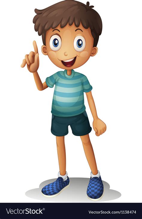 A Boy Royalty Free Vector Image Vectorstock