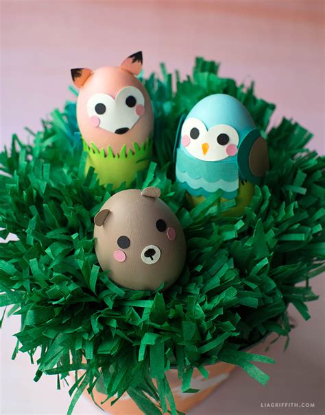 Woodland Animal Easter Eggs Lia Griffith
