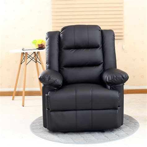 Brown faux costa 45 wide leather match standard recliner catnapper leather type: LOXLEY LEATHER RECLINER ARMCHAIR SOFA HOME LOUNGE CHAIR ...