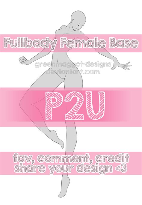 P2U Fullbody Female Base By Greenmaggot Designs On DeviantArt