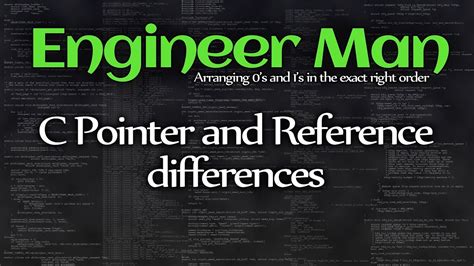 C Pointer And Reference Differences Youtube