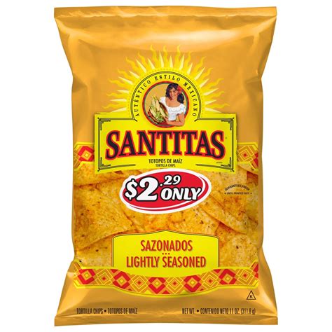 Santitas Sazonados Lightly Seasoned Tortilla Chips Shop Chips At H E B