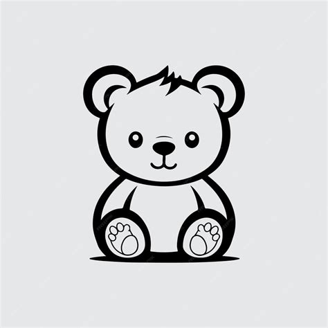 Premium Vector Teddy Bear Vector Isolated Cute Cartoon Logo