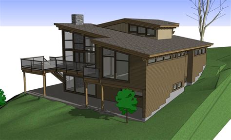 Small Modern Mountain House Plans 53c