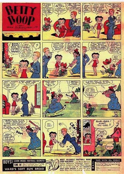 Classic Betty Boop Comic Strip Art