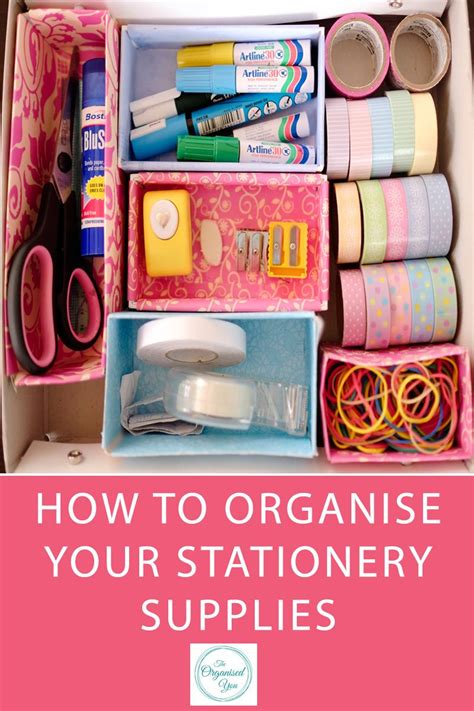 How To Organise Your Stationery Supplies Blog Home Organisation The