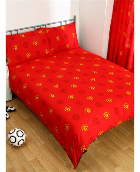 Manchester united football club bedding in bag set queen size mu001 1 four season comforter with 4 pieces of bed fitted sheet set. Manchester United FC Pulse Double Duvet Cover and ...