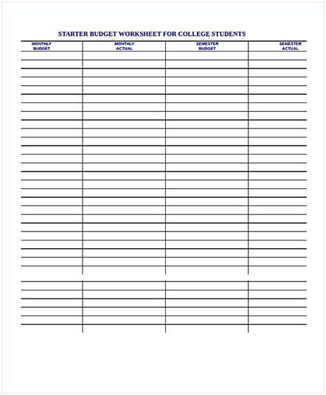 Budgeting is basically related to how you plan for all the upcoming expenditures and income to save money and know what can you really afford. Budget Worksheet for College Students In Word | Budgeting ...