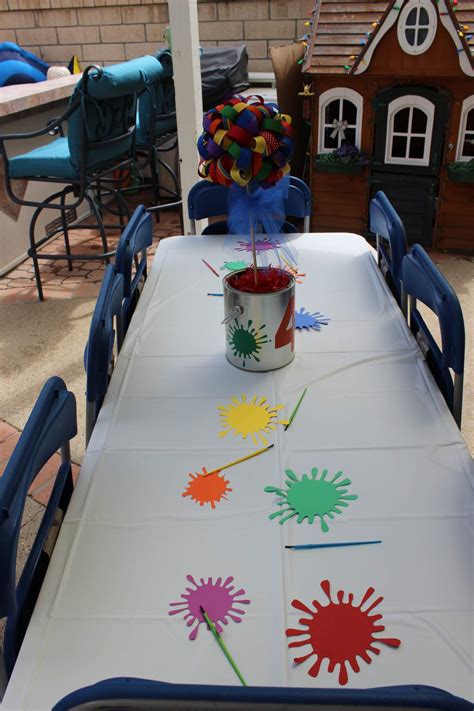 Paintart Birthday Party Ideas Photo 1 Of 51 Catch My Party