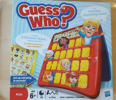 GUESS WHO GREAT MODERN ORIGINAL PLAYER GUESSING BOARD GAME BY HASBRO COMPLETE EBay