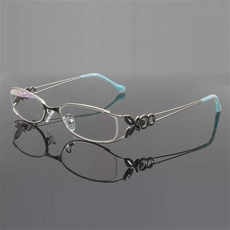 Reven Jate Women Metal Eyeglasses Frame With Butterfly Decoration Opti Fuzweb Eyeglasses