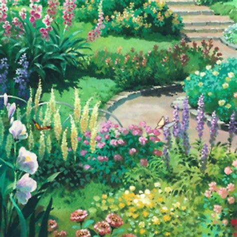 Studio Ghibli Flowers Garden Beautiful Things Pinterest Gardens