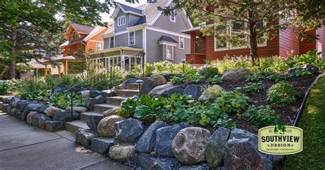 Front Yard Boulder Retaining Wall In St Paul Southview Design