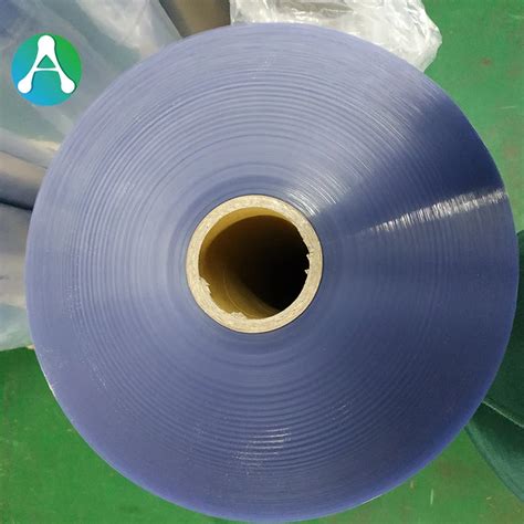 Pvc Thin Clear Blue Plastic Pvc Sheet Roll For Thermoforming Packages
