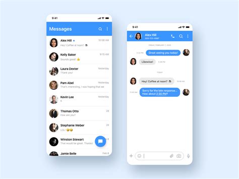 Daily Ui 13 Direct Messaging By Kristine Chong On Dribbble
