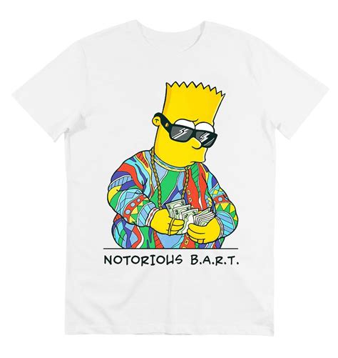 Notorious Bart T Shirt The Simpsons Bart Simpson T Shirt Gl Boutik