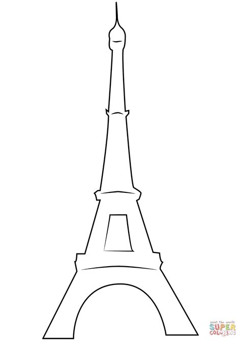 Dibujo De La Torre Eiffel Para Colorear Dibujos Para Colorear
