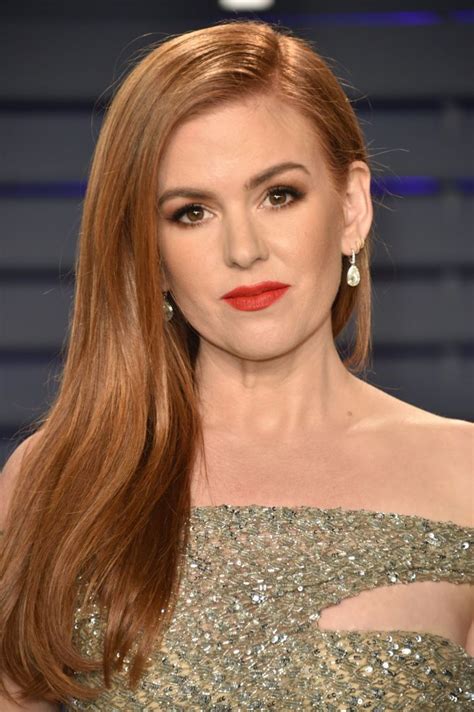 Isla Fisher Attends The Vanity Fair Oscar Party Hosted By Strawberry Blonde Hair Color