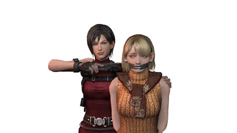 Theblendertaper Ada Wong Ashley Graham Capcom Resident Evil Resident Evil 4 2girls 3d