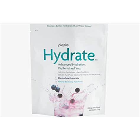 Plexus Hydrate Electrolyte Drink Mix 15 Single Servings