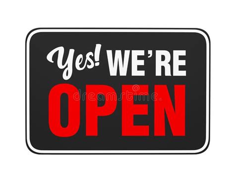 Yes Re Open Sign Stock Illustrations 170 Yes Re Open Sign Stock