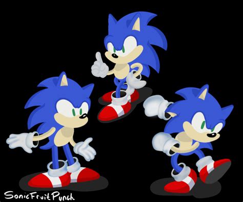 Classic Sonic Concept Art But With Modern Sonic For Tfckombatmedic