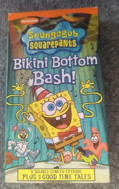 Spongebob Squarepants Bikini Bottom Bash Vhs Vcr Video Tape Used Nickelodeon 7 75 Picclick