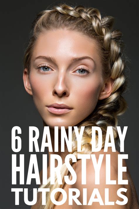 I love the idea of braided hair on a rainy day. Frizzy Hair Don't Care: 6 Rainy Day Hairstyles We Love ...