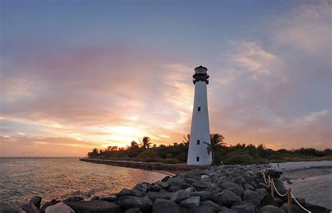 Cape Florida Lighthouse Panoramic Sunset A Photo On Flickriver