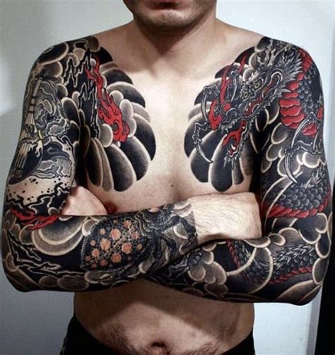 Top 103 best japanese tattoos for men improb in measurements 1348 x 1500. 50 Japanese Chest Tattoos For Men - Masculine Design Ideas