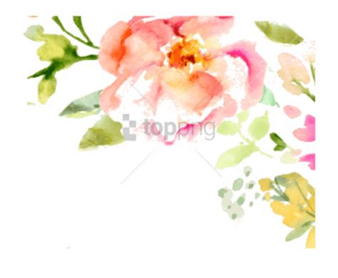 Watercolor Flowers Png Free Watercolor Floral Border Free Clip Art