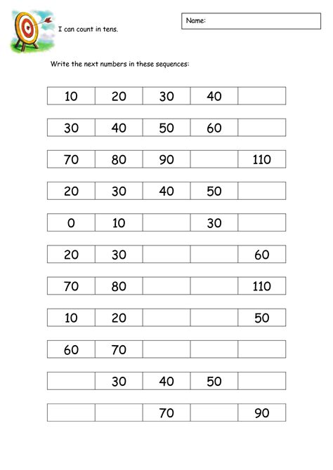 Counting By 10s Worksheet Free Printable CountingWorksheets Com