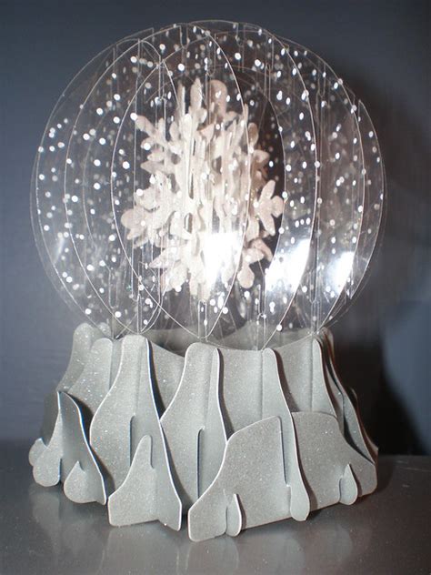 Beautiful 3d Snow Globe Made Of Paper Explore Nerdiemcgee Flickr