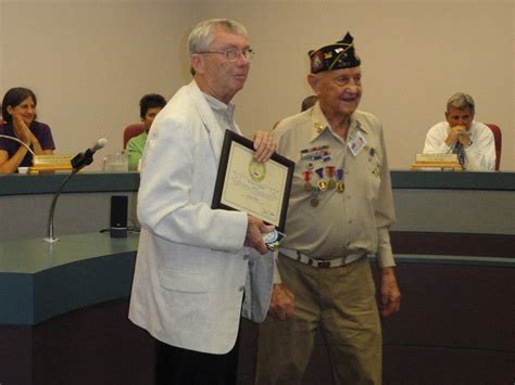 War Hero Receives The Spirit Of Gulfport Award Gulfport Fl Patch