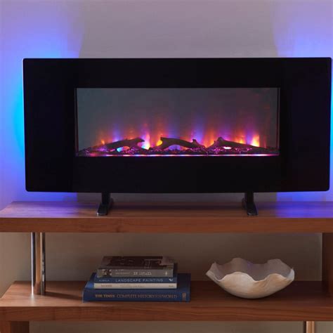Orren Ellis Ranjit Led Wall Mounted Electric Fireplace And Reviews