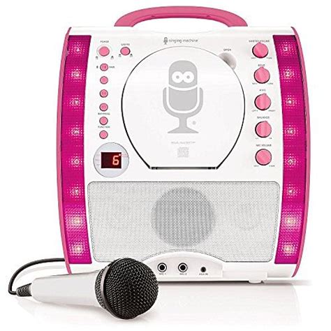 Buy The Singing Machine Sml343btp Portable Cdg Bluetooth Karaoke