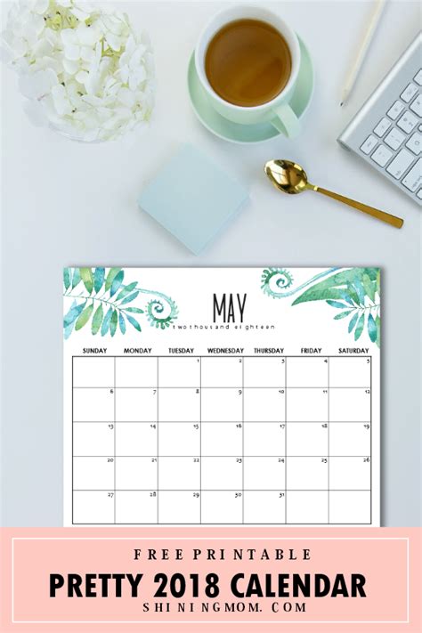 12 Free Printable May 2018 Calendar Planners