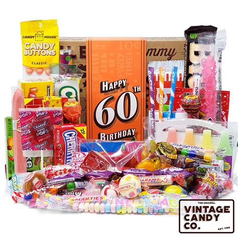 Buy Vintage Candy Co 60th Birthday Retro Candy T Box 1961 Decade