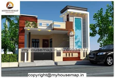 Front Elevation Design Single Floor With Parking And Boundary Wall