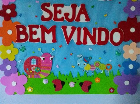 Cartaz De Boas Vindas Em Eva Para Sala De Aula Painéis E Murais