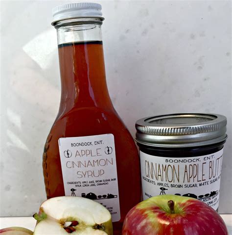 Apple Cinnamon Syrup And Cinnamon Apple Butter Combo Farm To Etsy