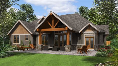Popular Style Craftsman House Plan The Edgefield