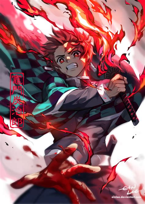 Now we need tanjiro generations with classic tanjiro and modern tanjiro gameplay. Fire by einlee on DeviantArt | Anime demon, Anime images, Anime
