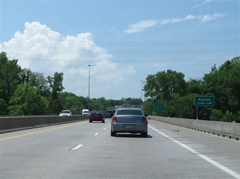 Kansas Interstate 635 Southbound Cross Country Roads