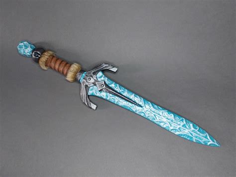 Stalhrim Sword Dagger Glass Skyrim Cosplay Prop Costume Weapon Etsy