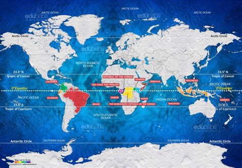 How Many Countries Does The Equator Pass Through Edubaba